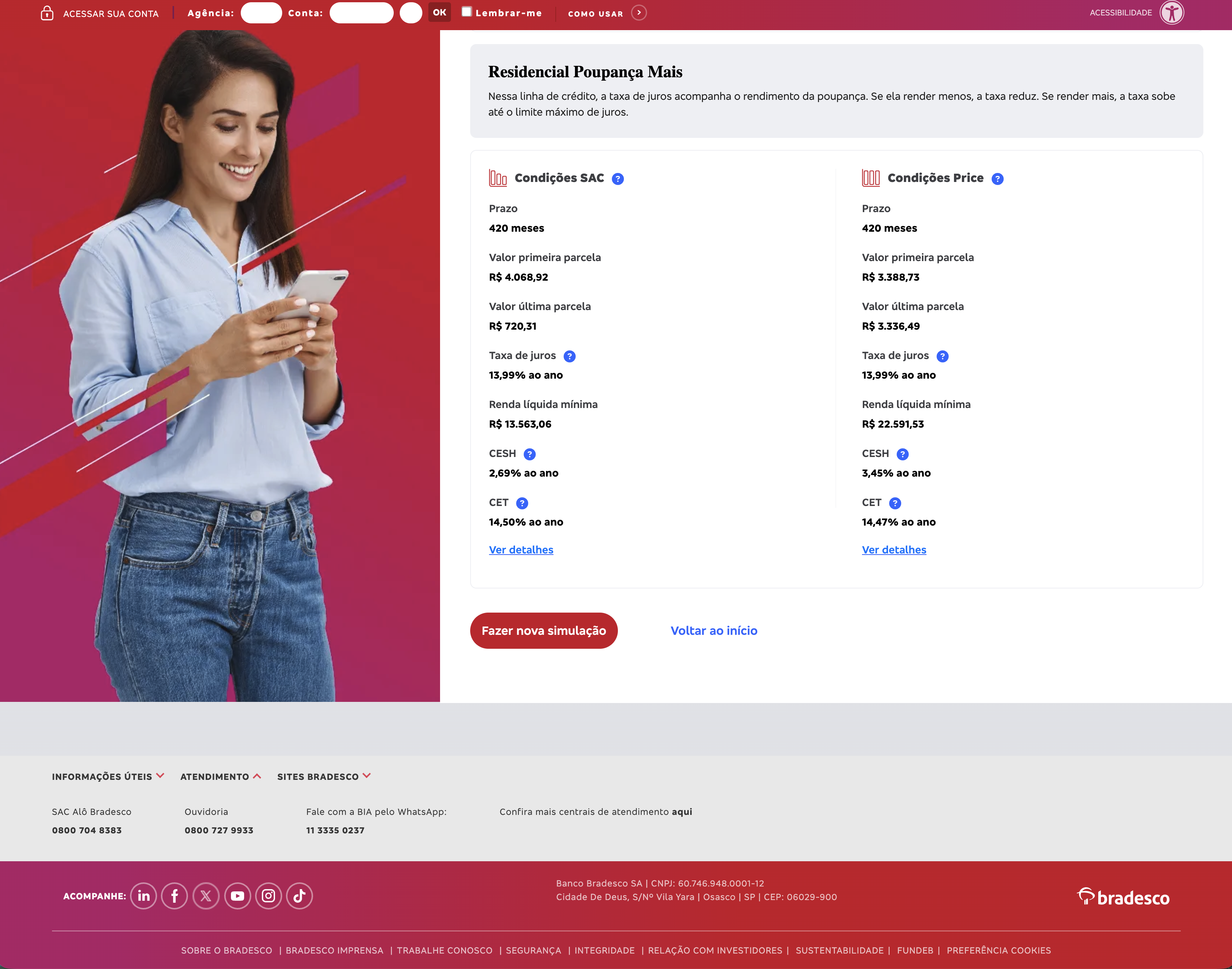 Simulador de Crédito Imobiliário screenshot