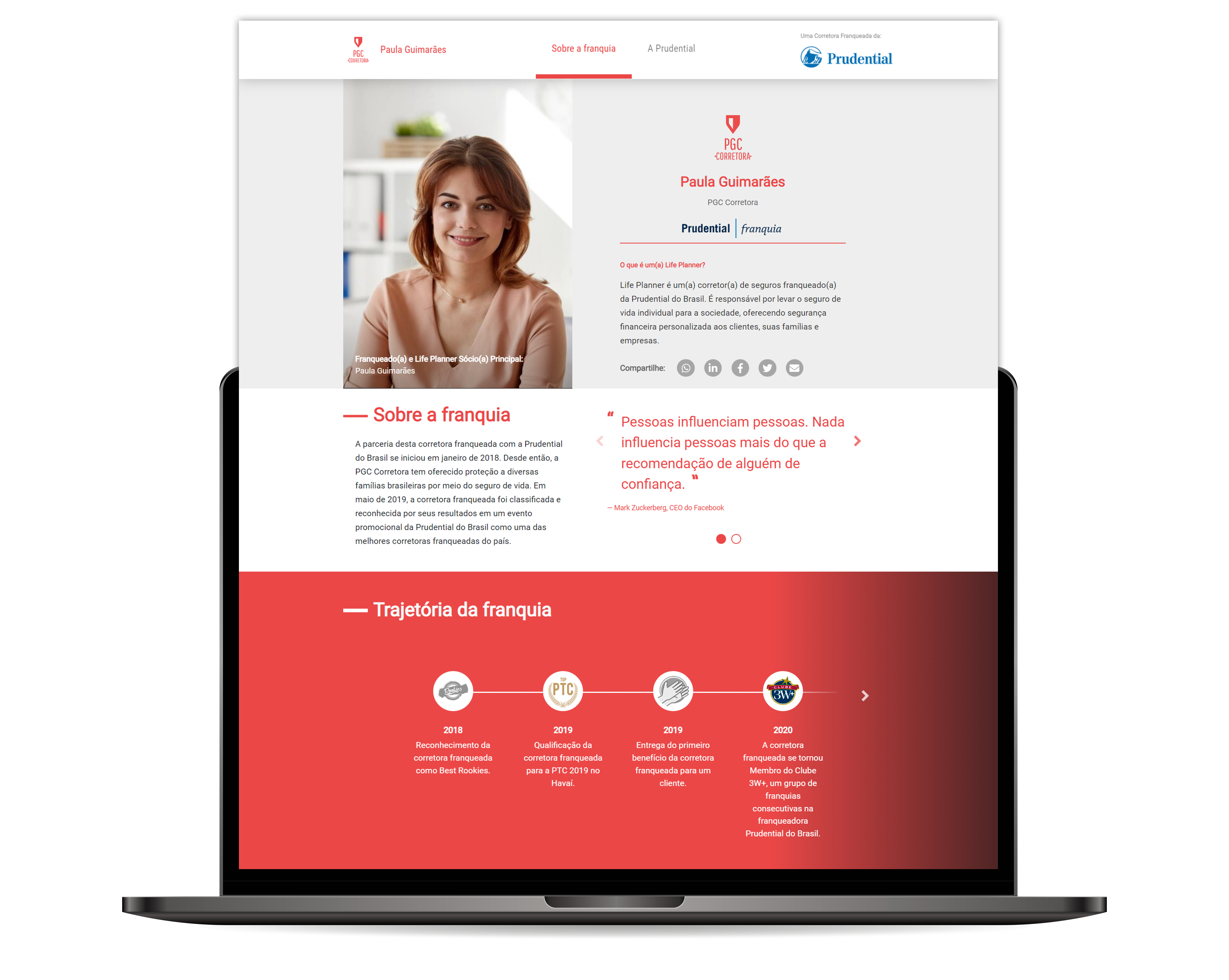 Franquia Digital Prudential screenshot