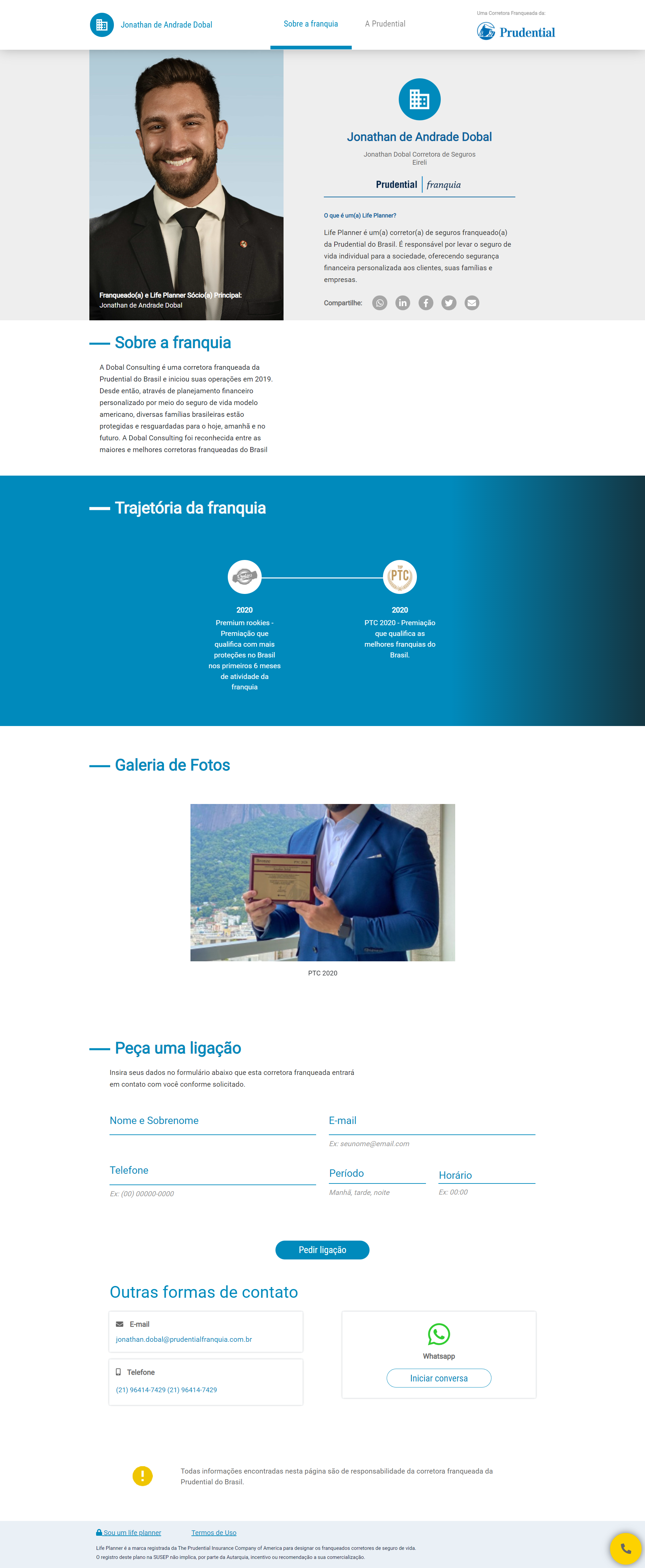 Perfil de Life Planner – Jonathan Dobal