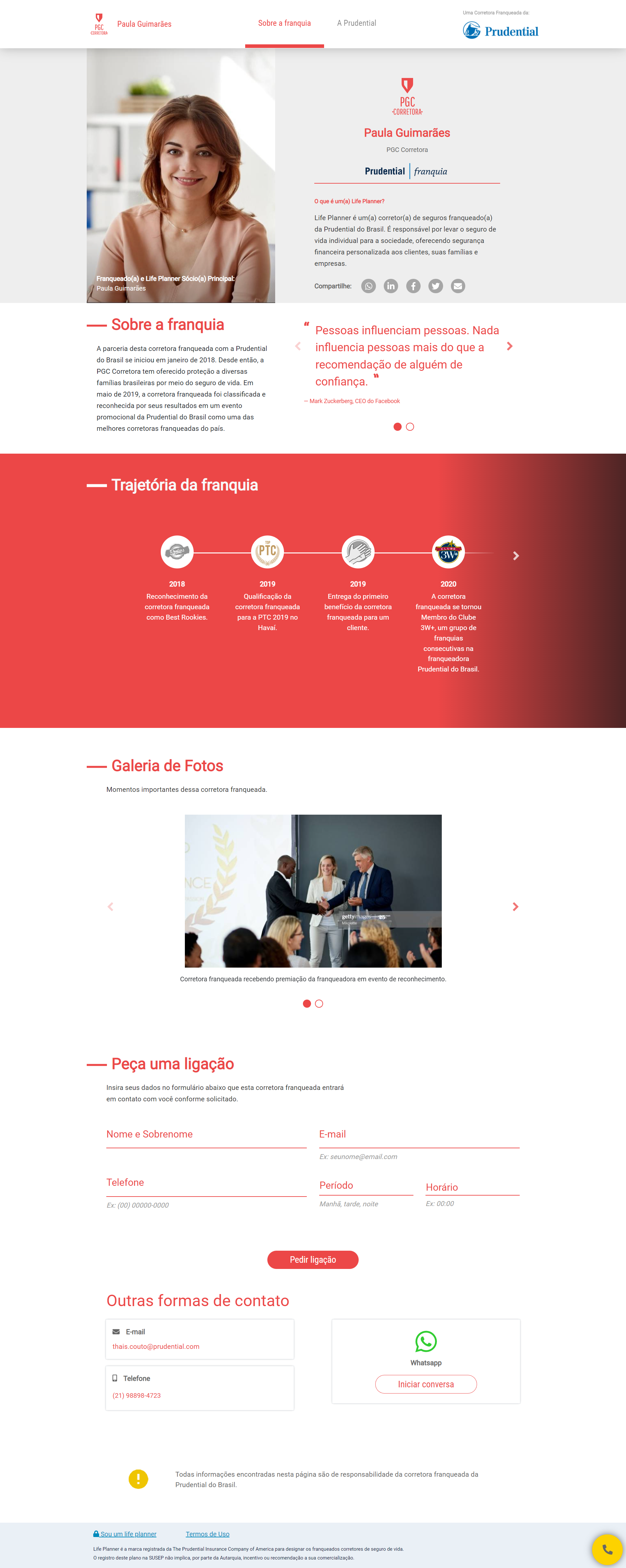 Perfil de Life Planner – Paula Guimarães